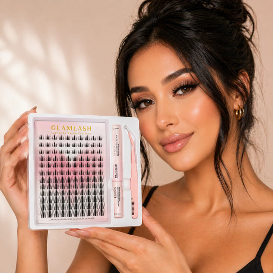 30D Faux Mink Cluster Lash Kit β C Curl (8β12mm)