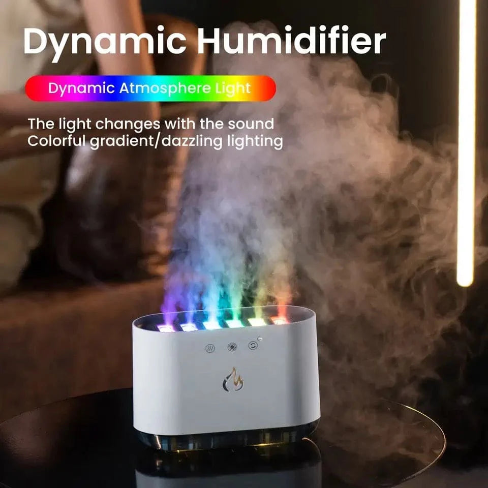 RGB Flame Humidifier and Aroma Diffuser