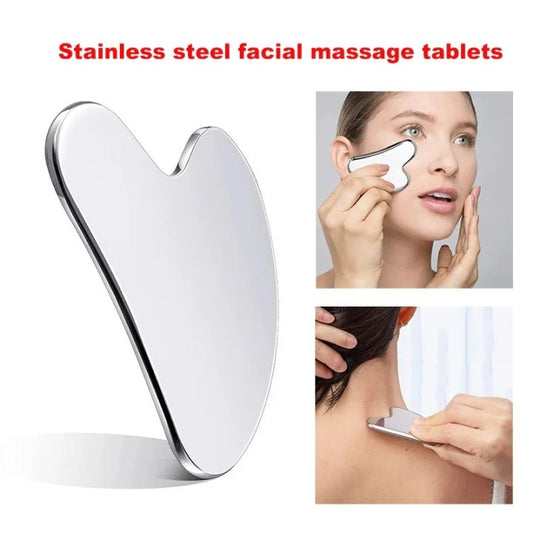 Gua Sha and Face Rollers,Metal Face Roller for Eyes Neck,Anti-aging Facial Massager