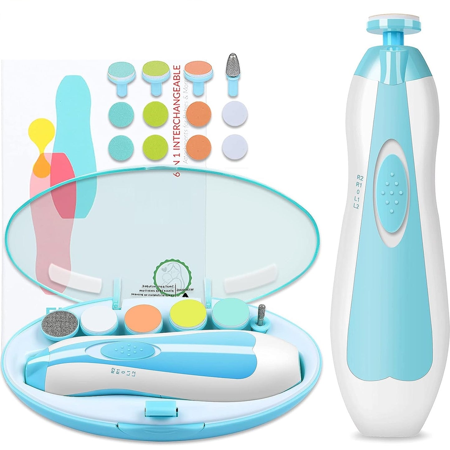 Electric Baby Nail Trimmer with LED Light