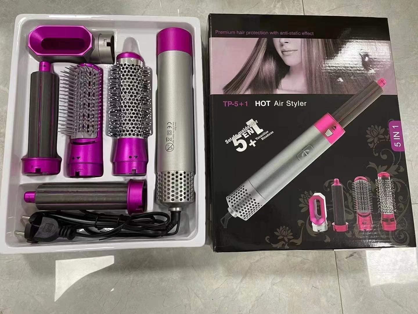 5 in 1 Hot Air Brush & Hair Dryer