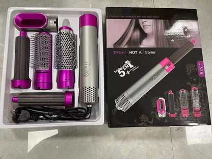 5 in 1 Hot Air Brush & Hair Dryer