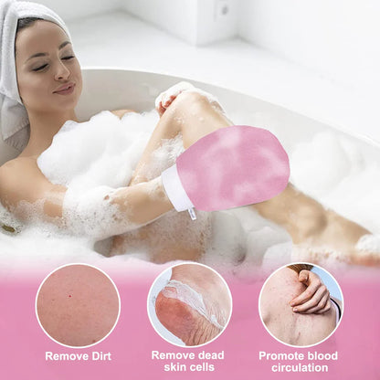 Exfoliating Glove – Exfoliating Bath Washcloth Scrub Mitt for Body