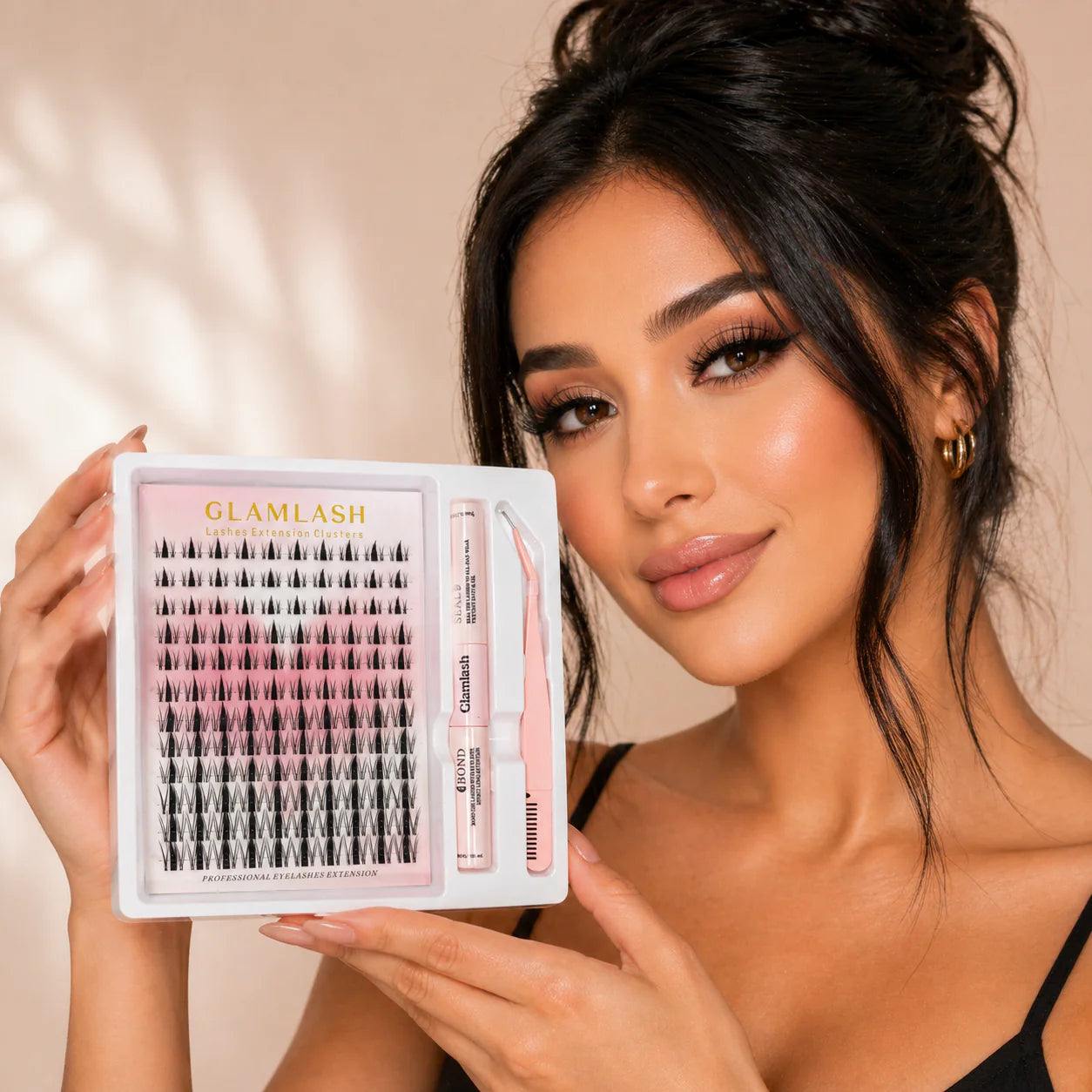 30D Faux Mink Cluster Lash Kit – C Curl (8–12mm)