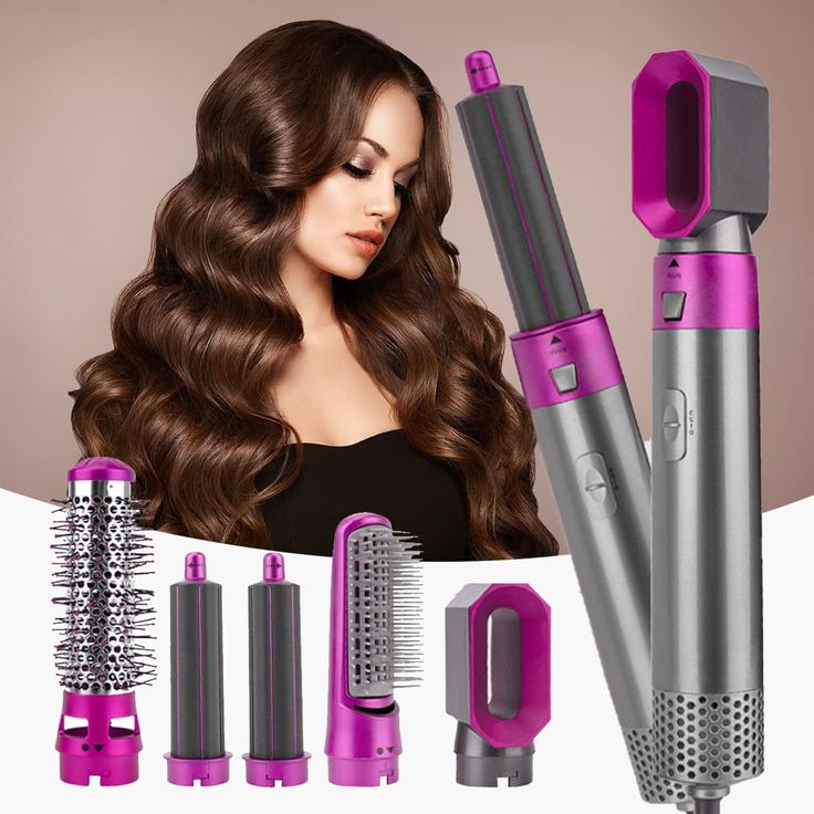 5 in 1 Hot Air Brush & Hair Dryer