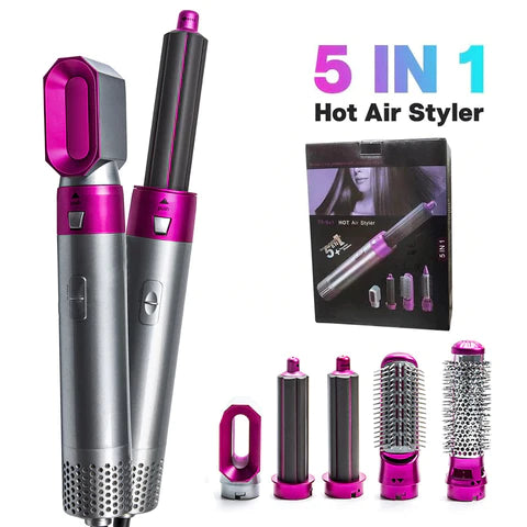 5 in 1 Hot Air Brush & Hair Dryer