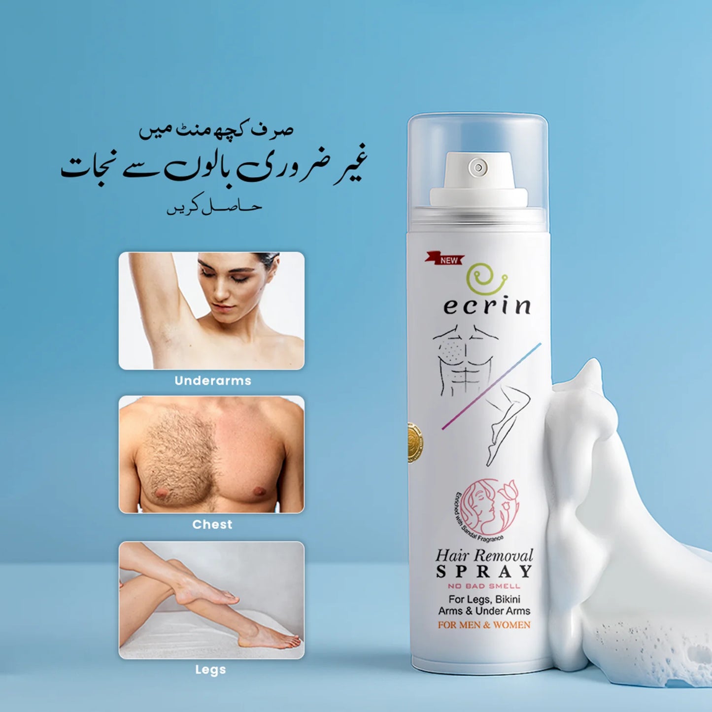 ECRIN HAIR REMOVER SPRAY – THE ORIGINAL