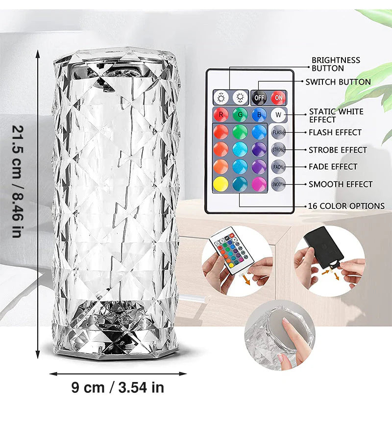 Crystal Diamond Lamp