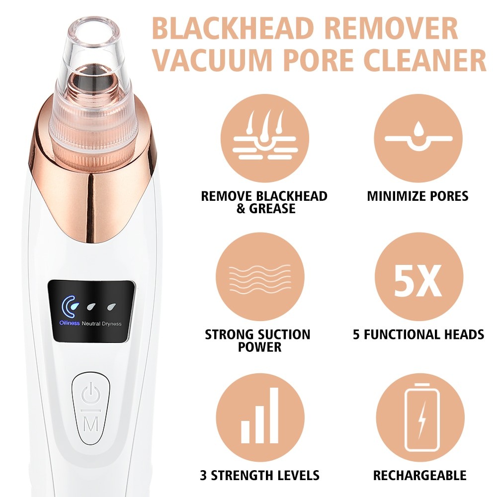 Electric Blackhead Acne Oil Remover Vacuum Suction