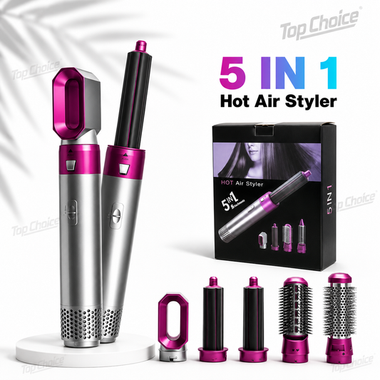 5 in 1 Hot Air Brush & Hair Dryer
