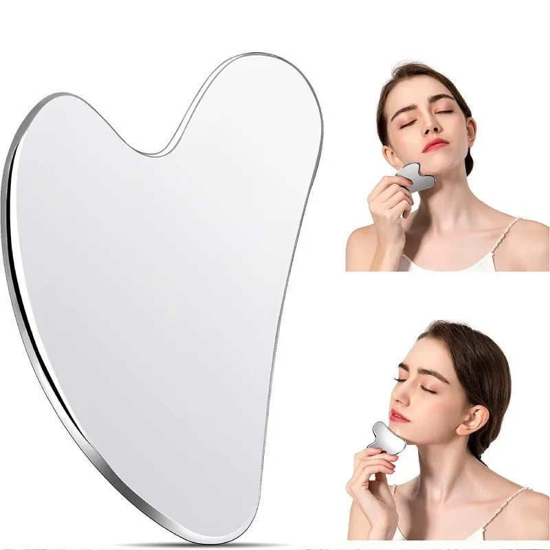 Gua Sha and Face Rollers,Metal Face Roller for Eyes Neck,Anti-aging Facial Massager