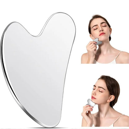 Gua Sha and Face Rollers,Metal Face Roller for Eyes Neck,Anti-aging Facial Massager