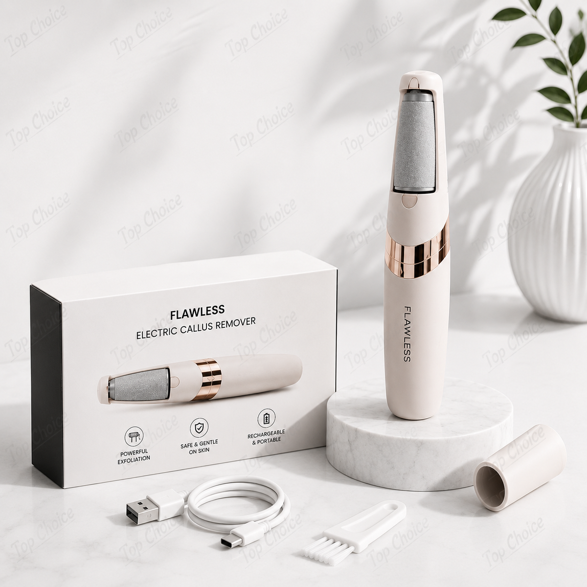Flawless Pedi Rechargeable Tool File and Callus Remover Pedicure